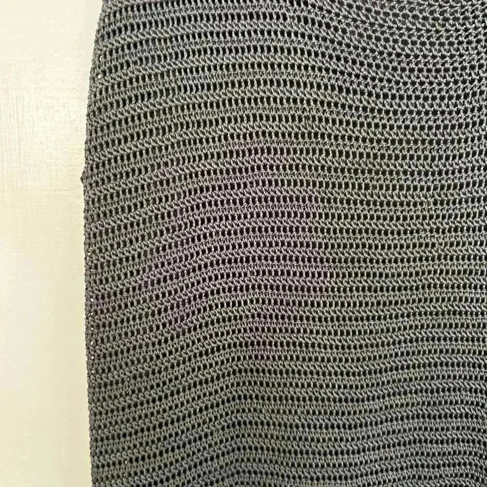 Aritzia Grey Daiquiri Crochet Dress Size Small - Picture 2 of 10